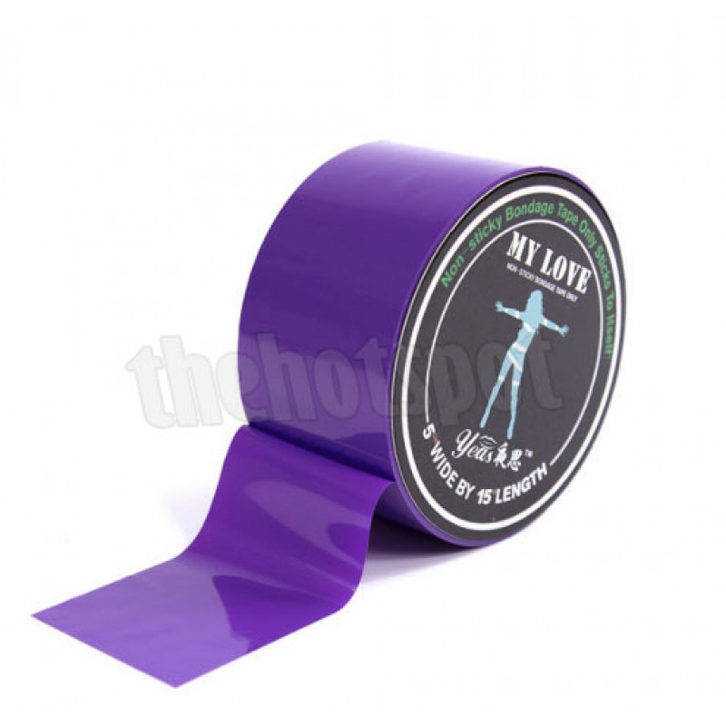 15M Bondage Tie Up Restraint Tape (Non Sticky) - Purple